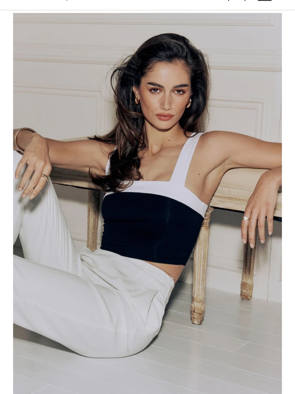 Dynamite Lota Sculpt Contrast Tank Top